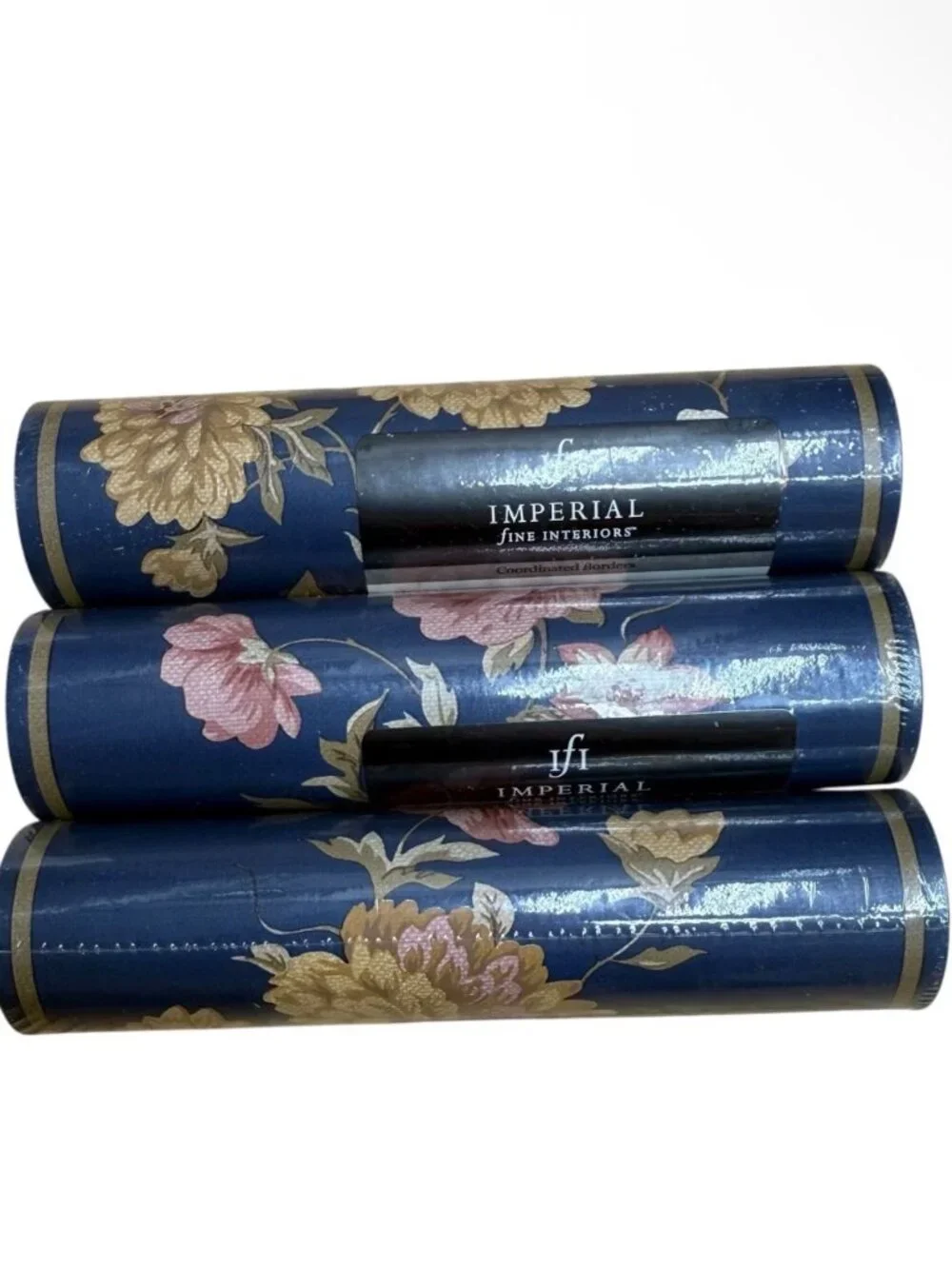 Vintage Wallpaper Border Floral French Cottage Core Chic Imperial 3 Rolls New
